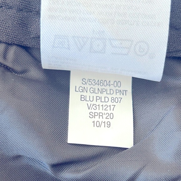 NWT Banana Republic Logan Mid Rise In Blue Gray Windowpane Trouser Size 8 - Picture 11 of 12